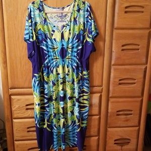 Catherine's 2X(22/24W) Elastic Waist A-line Dress